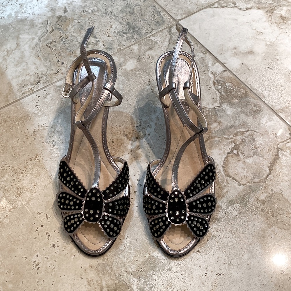 Tyler Jaded Lady Black/Pewter Sandals 7M